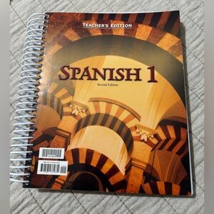 Spanish 1 Teacher's Edition Second Edition Spiral Book 2004 BJU Press Bob jones